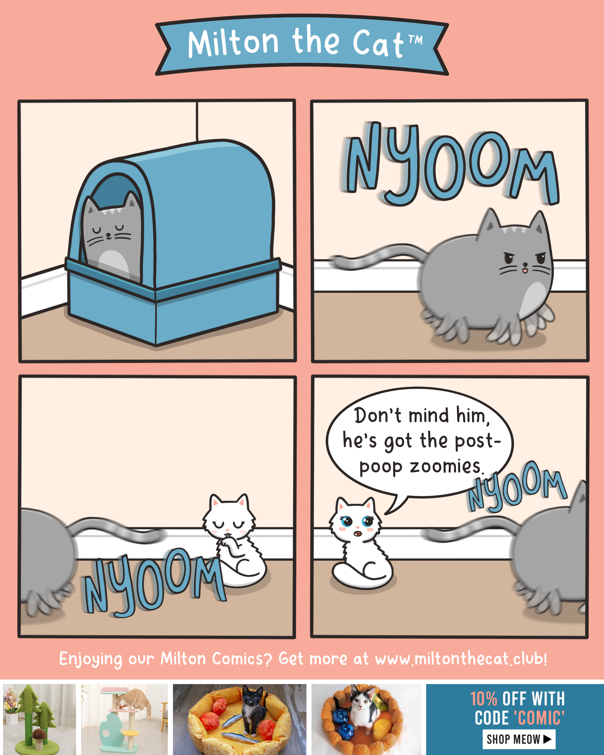 PostPoop Zoomies Meowingtons