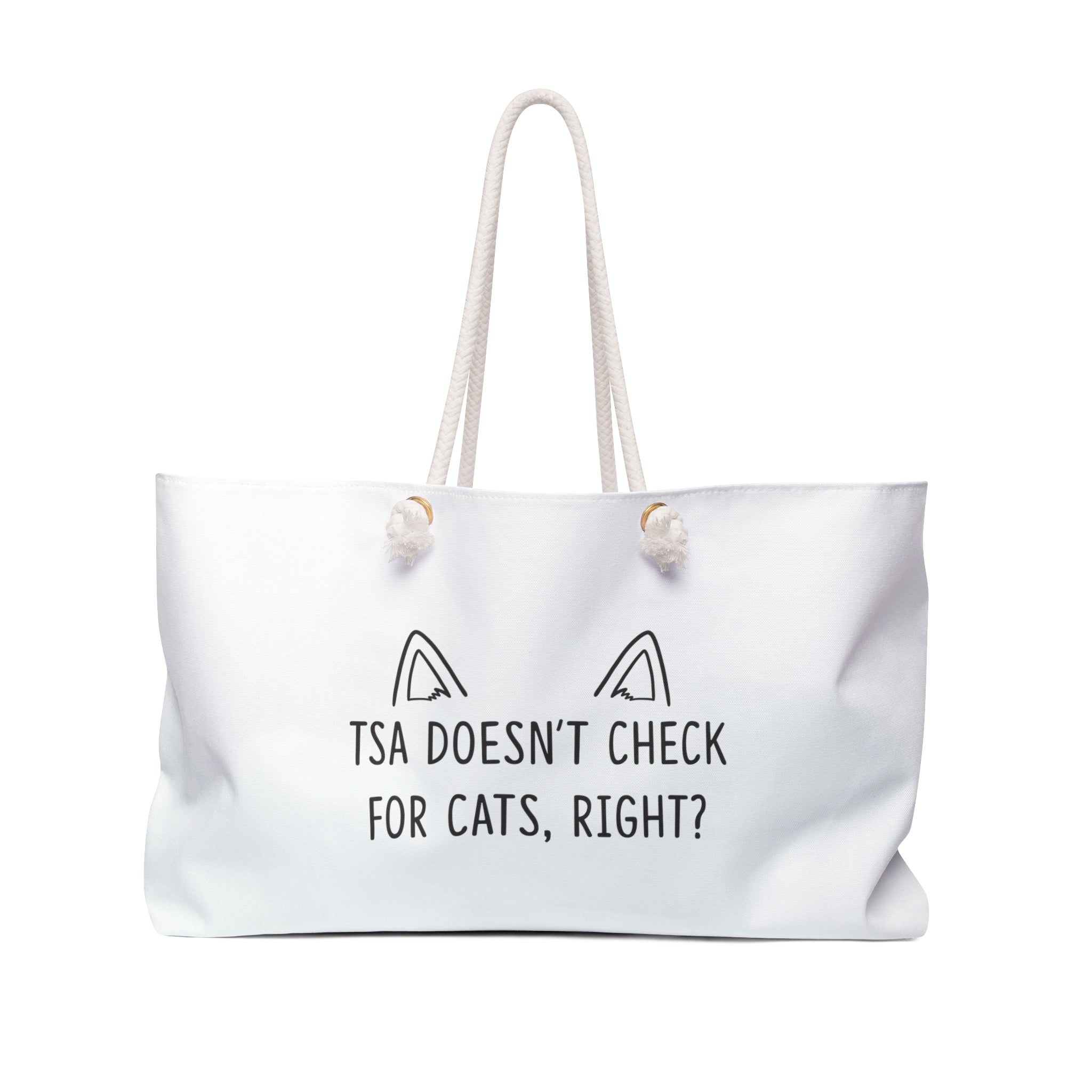 cat weekender bag