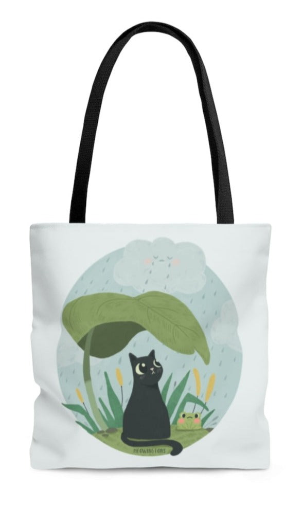 Rainy Days Cats & Plants Tote Bag