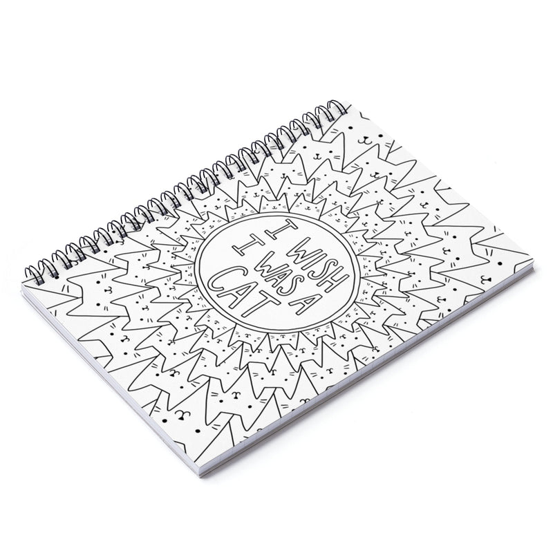 Color My Cover Cat Notebook