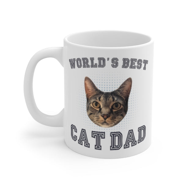 Tazza In Ceramica Best Cat Dad Ever – 443 Ml, Lavabile In Lavastoviglie, Prodotta Nel Regno Unito
