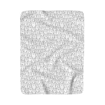 Crowded Cats Sherpa Blanket