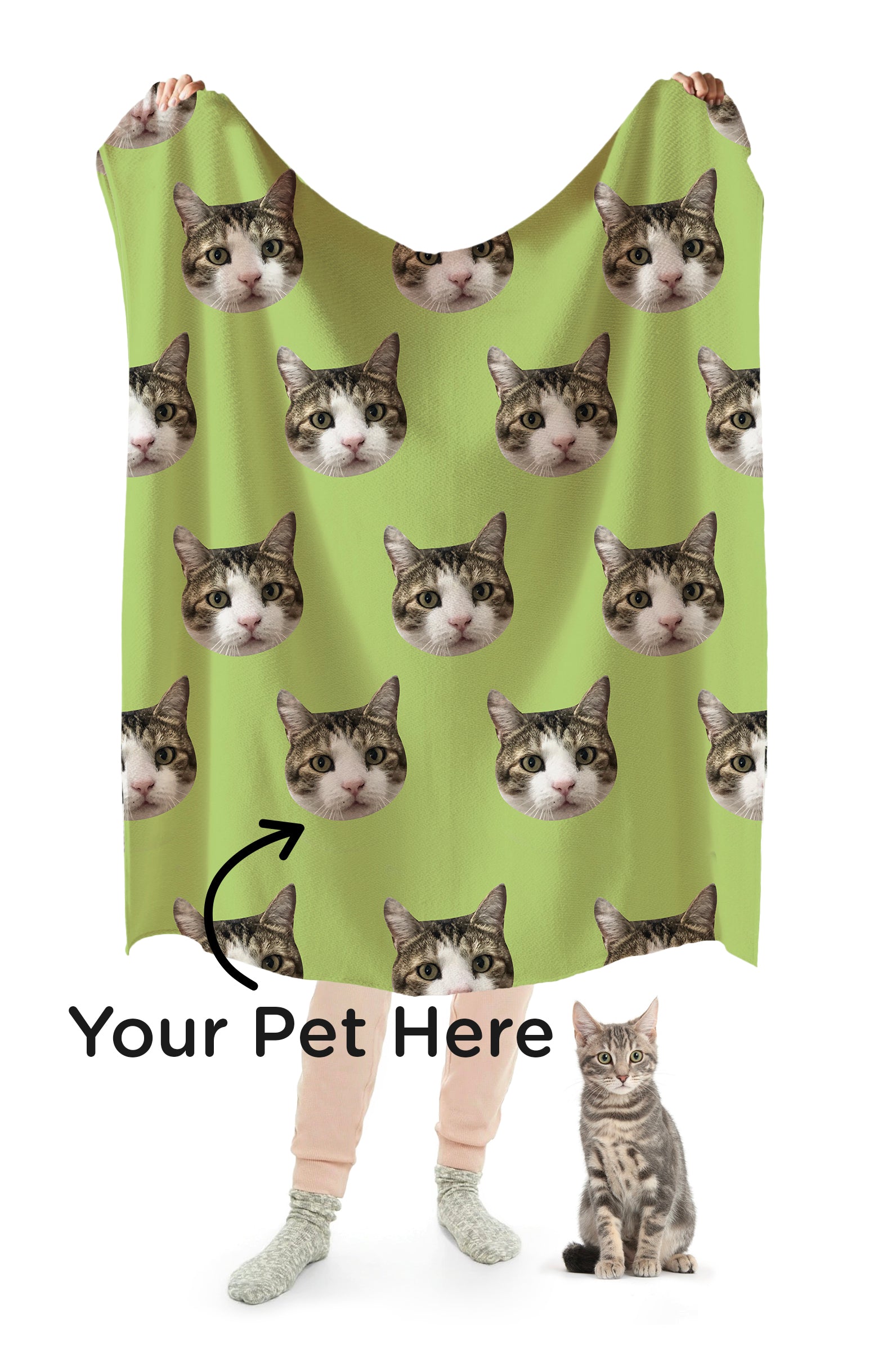 Custom Print Your Cat Blanket