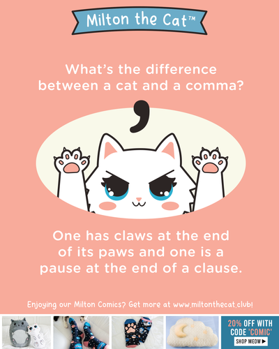 Wednesday Wisdom: Commas and Cats