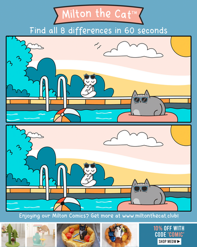 Spot The Difference: Poolside Purrs