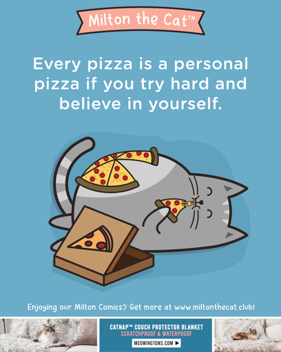 Wednesday Wisdom: Purrsonal Pan Pizza