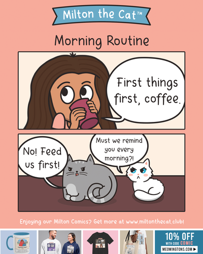 Cat Parent Morning Routine