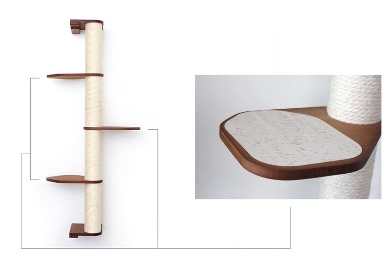 Wall Mounted Cat Scratching Post - Sisal