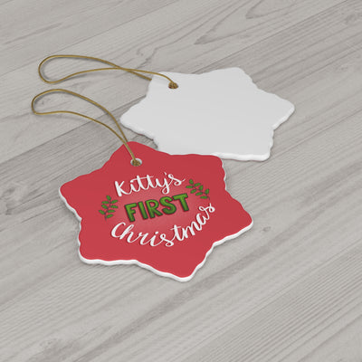 Kitty's First Christmas Ornament