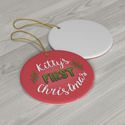 Kitty's First Christmas Ornament