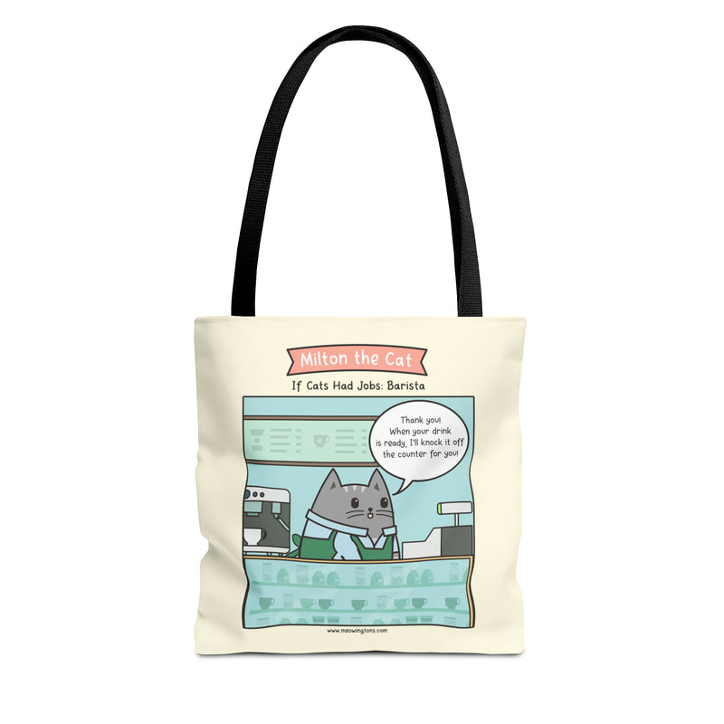 Barista Cat Tote Bag