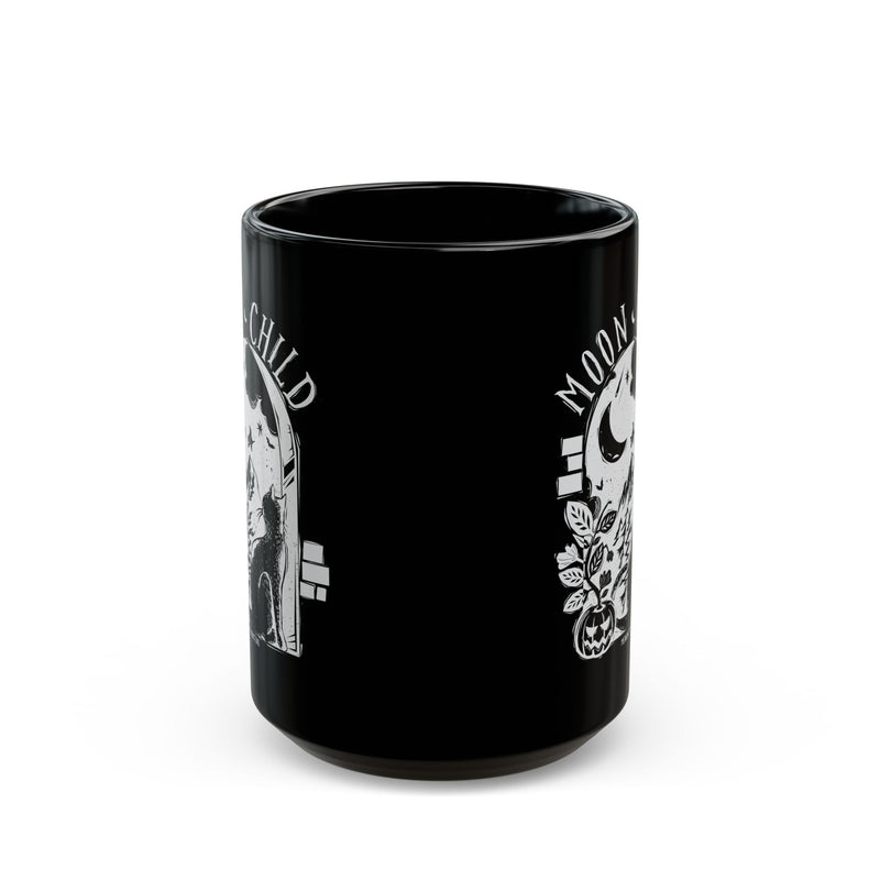 Moon Child Black Cat Mug