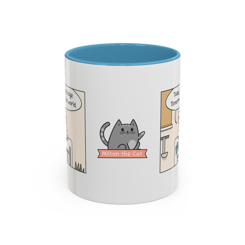 World Domination Cat Comic Mug