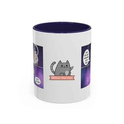 Not All Who Wander Cat Comic Mug