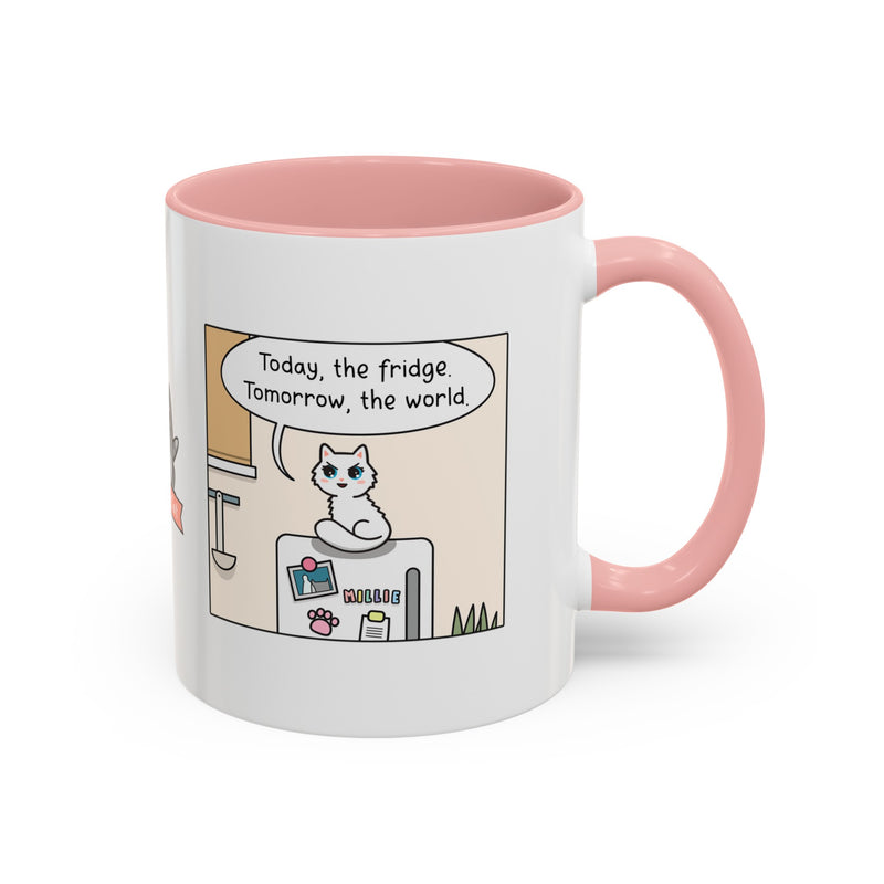 World Domination Cat Comic Mug