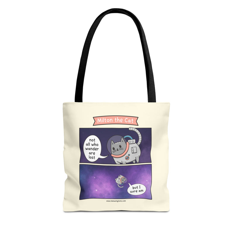 Not All Who Wander Comic Tote Bag