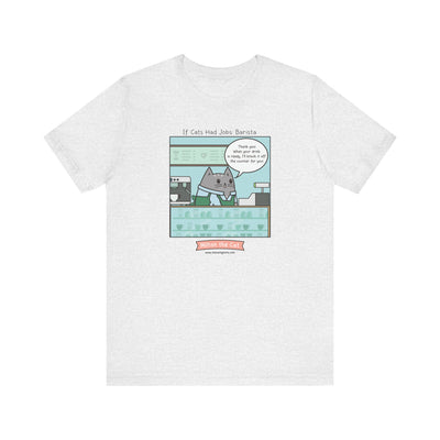Barista Cat Comic T-Shirt
