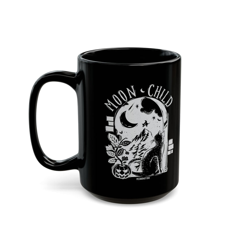 Moon Child Black Cat Mug