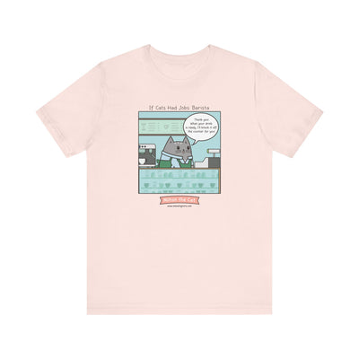 Barista Cat Comic T-Shirt