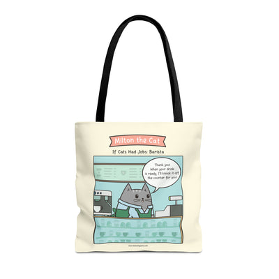 Barista Cat Tote Bag