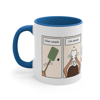 Other People vs Cat People Comic Coffee Mug