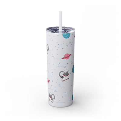 Space Cats Glitter Tumbler, 20oz