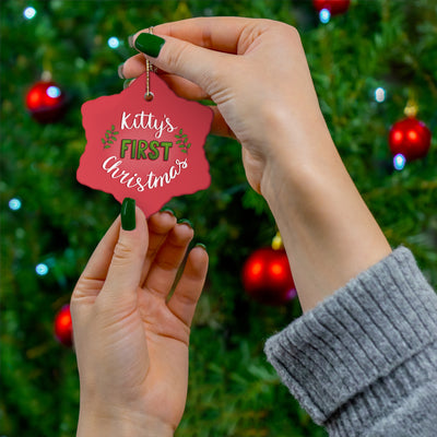 Kitty's First Christmas Ornament