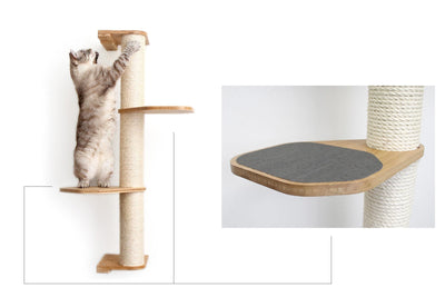 Wall Mounted Cat Scratching Post - Sisal