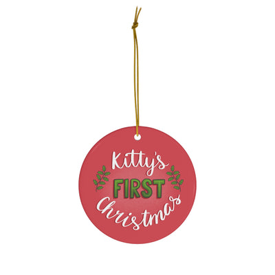Kitty's First Christmas Ornament