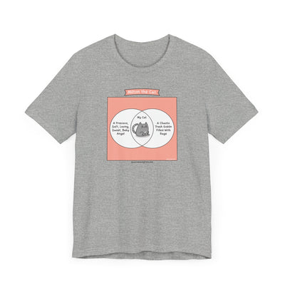 Cat Venn Diagram Comic T-Shirt