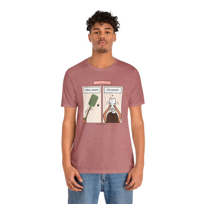 Other People vs Cat People Comic T-Shirt