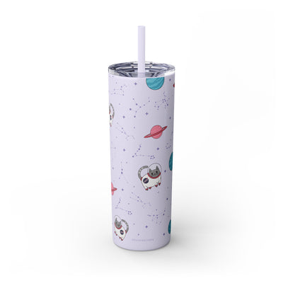 Space Cats Glitter Tumbler, 20oz