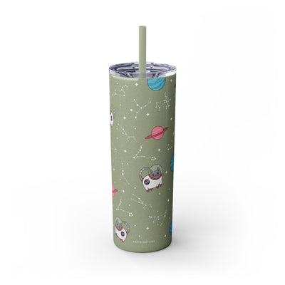 Space Cats Glitter Tumbler, 20oz