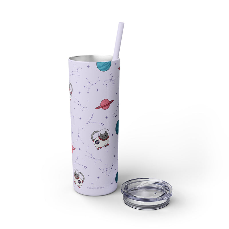 Space Cats Glitter Tumbler, 20oz