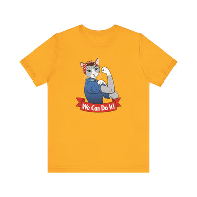 Rosie the Riveter Cat T-Shirt