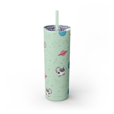 Space Cats Glitter Tumbler, 20oz