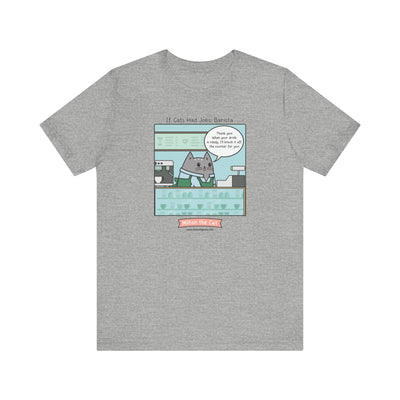 Barista Cat Comic T-Shirt