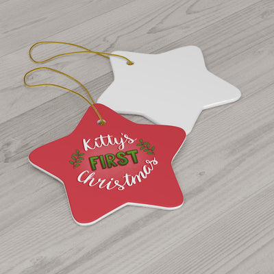 Kitty's First Christmas Ornament