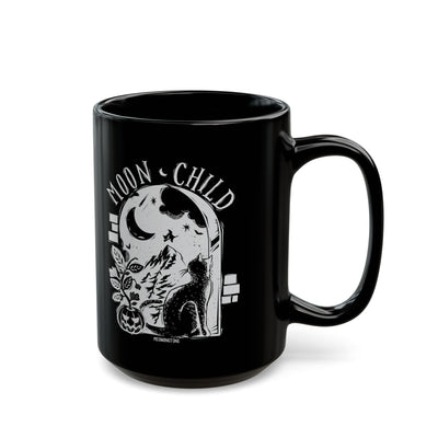 Moon Child Black Cat Mug