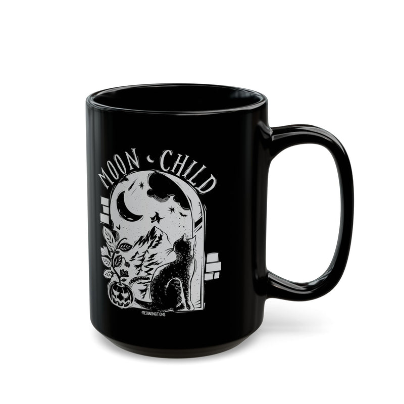 Moon Child Black Cat Mug