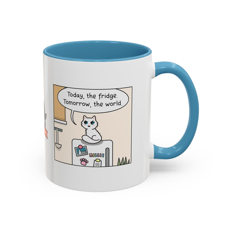 World Domination Cat Comic Mug