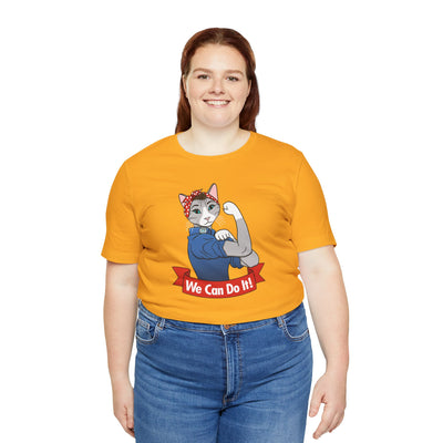 Rosie the Riveter Cat T-Shirt