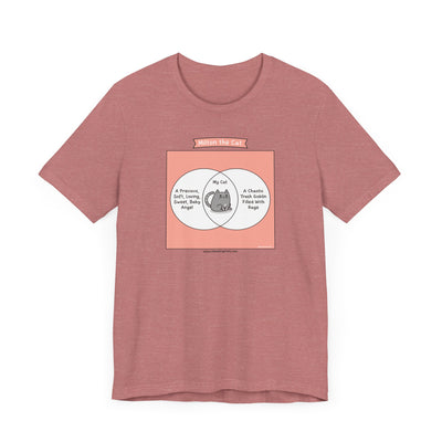 Cat Venn Diagram Comic T-Shirt