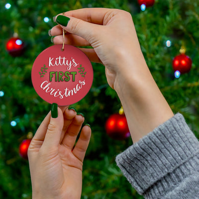 Kitty's First Christmas Ornament