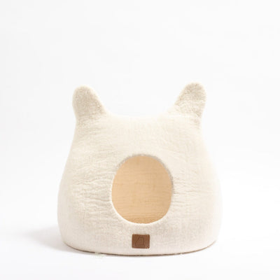 Snow White Wool Cat Cave