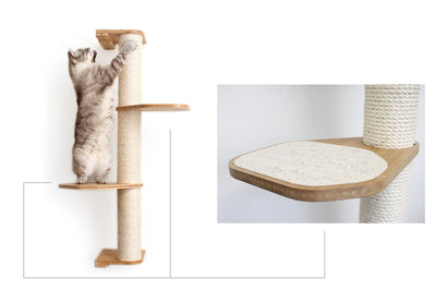 Wall Mounted Cat Scratching Post - Sisal