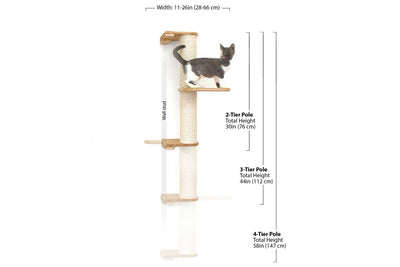 Wall Mounted Cat Scratching Post - Sisal