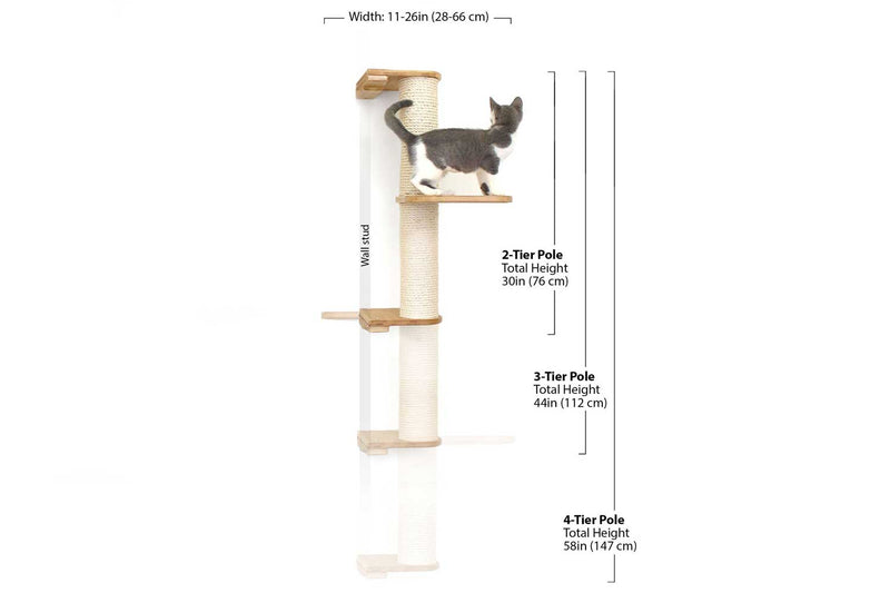 Wall Mounted Cat Scratching Post - Sisal