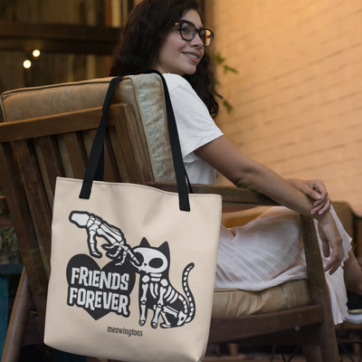 Boop the Snoot Halloween Cat Tote Bag