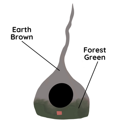 Fairy Tail Ombre Felted Wool Cat Cave